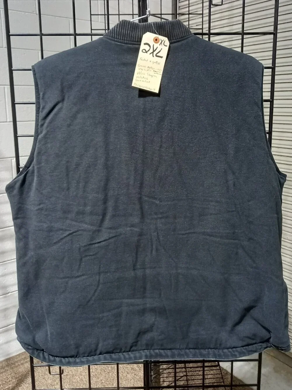 Concealed Carry Canvas Vest - Black | XL (2XL tag) - Picture 3 of 12